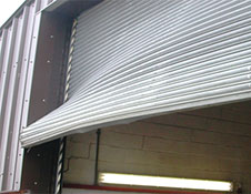 garage door repair bent roller Door