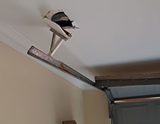 garage door repair broken ceiling support